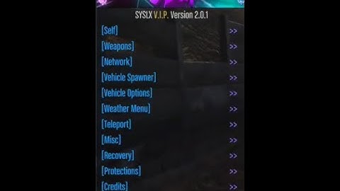 GTA Online SYSLX VIP Mod Menu Showcase 1.50 2020 (Paid)
