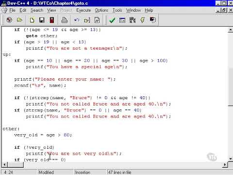 C Programming   Mark Virtue   Chapter 04 #08