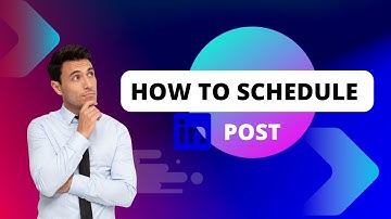 How to Schedule LINKEDIN Posts. 20230823 222807