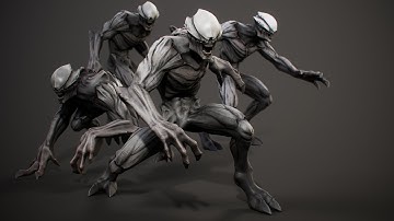 Demon Beast Creature animated 3d model (for sale)