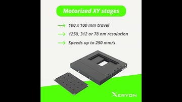 Fast motorized XY stages with submicron resolution
