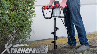 XtremepowerUS 1500W Electric Post Hole Digger Earth Auger Dig Hole Fence Post Hole Digging