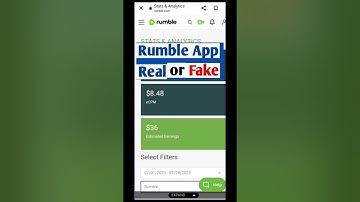 Rumble "Real" or "Fake" Real Earning Proof ?