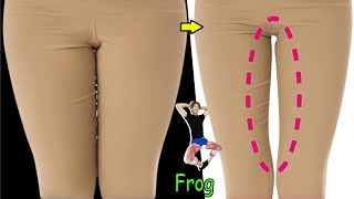【カエル足】股関節硬い人でも下半身スルスル痩せるよー
