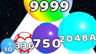 Ball Run Merge and Destroy - 3D Ball Run 2048 (Asmr Gameplay infinity, Freeplay) screenshot 3