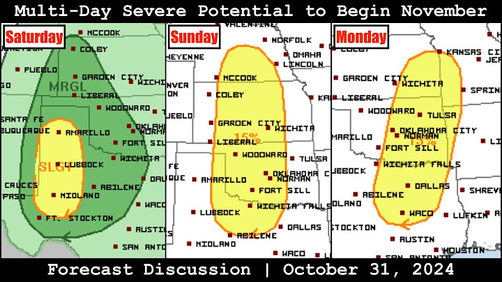 Forecast Discussion - October 31, 2024 - Multi-Day Severe Potential to Begin November