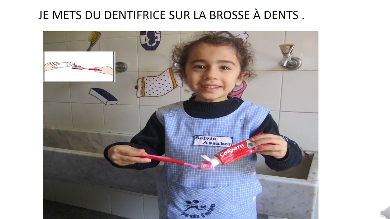 Le brossage des dents .