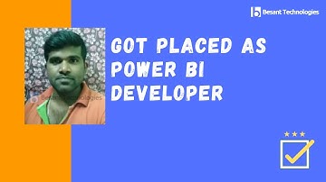 Besant Technologies Review | Sundar | Got Placed as Power BI Developer | Data Science Course