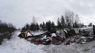 В Архангельске сносят ларёк с шаурмой В Архангельске сносят ларёк с шаурмой