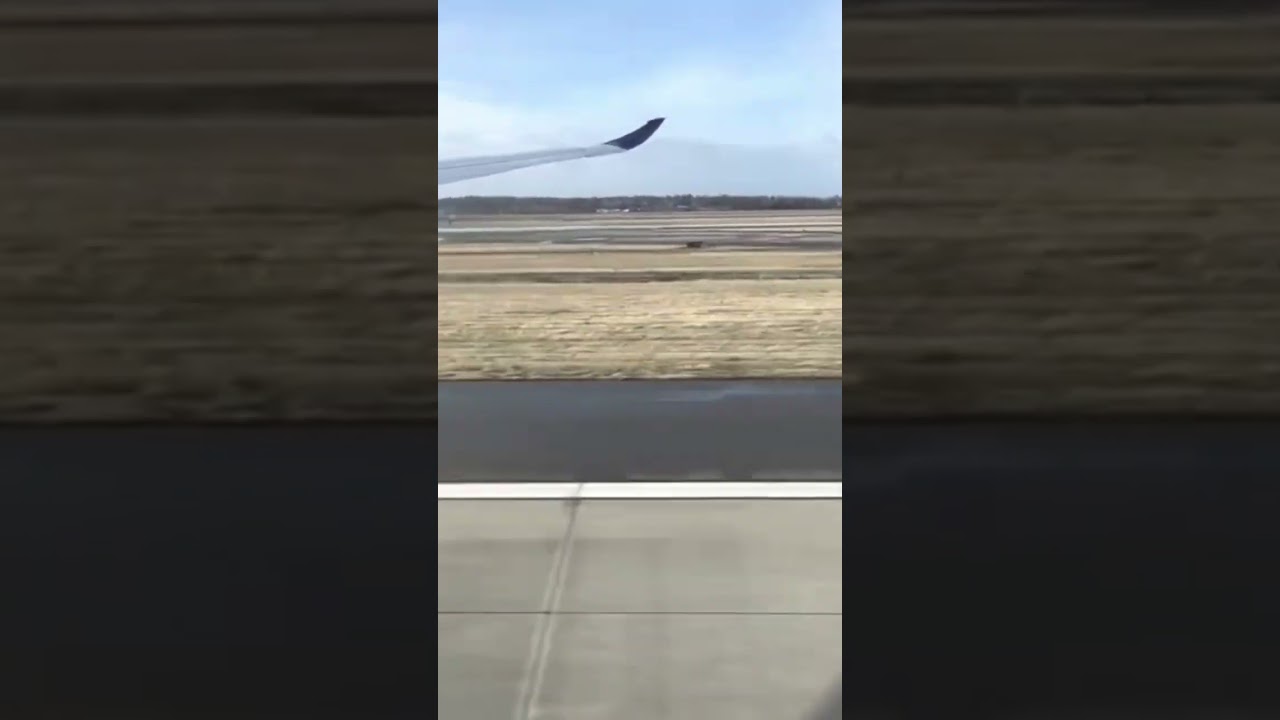 Airbus A330-900 Neo smooth landing view from inside the plane!