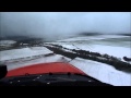 Landing In Snow At Netherthorpe EGNF On Runway 06 In G ROLY On 11 03 2013 