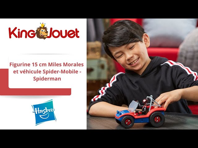 Figurine 15 cm Miles Morales et véhicule Spider-Mobile - Spiderman - 905716  