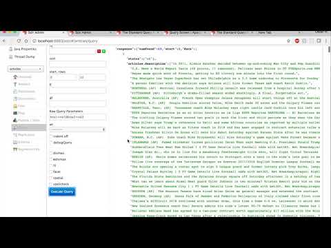 Solr Query Demo - CSCE 470