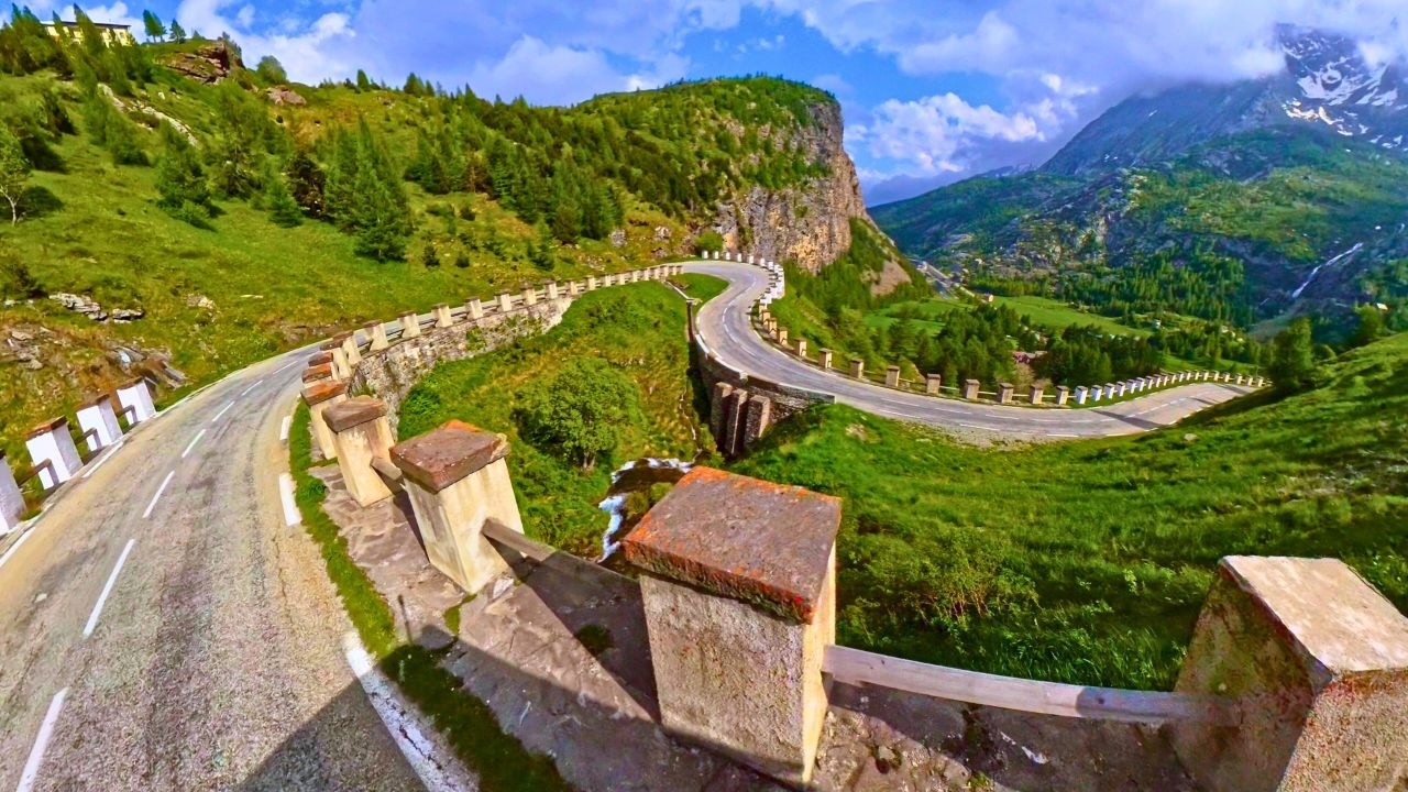 Живописная поездка в потрясающие Альпы 🇫🇷 | 🇮🇹 Коль и озеро Мон-Сени [Insta 360 4x 8k]