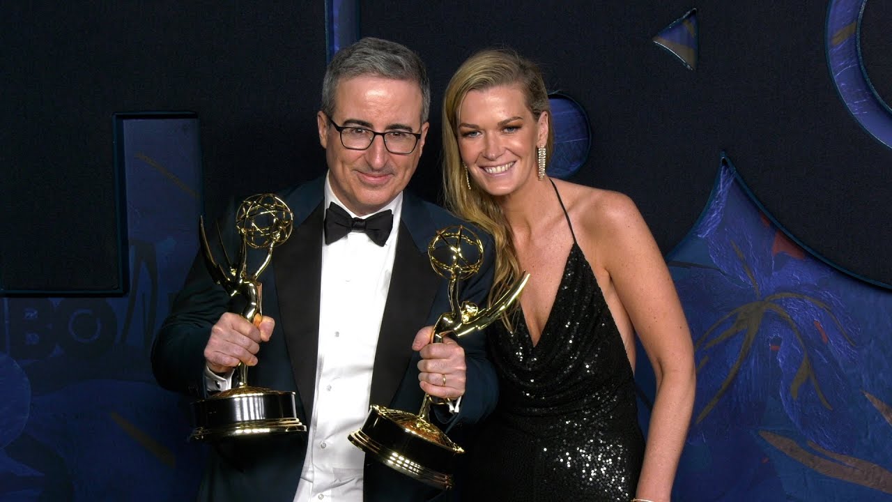 John Oliver and Kate Norley "HBO & Max Post-Emmy Celebration" Blue Carpet