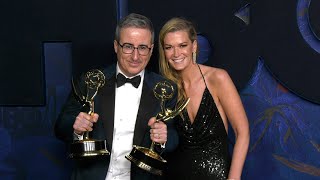 John Oliver and Kate Norley "HBO & Max Post-Emmy Celebration" Blue Carpet