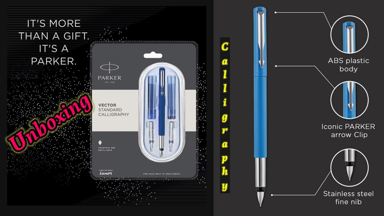 Unboxing Parker Vector Standard calligraphy pen | New in 2023 