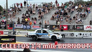 Cleetus does a 1/4 mile burnout with NEIGHBOR!