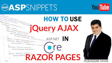 Using jQuery AJAX in ASP.Net Core Razor Pages
