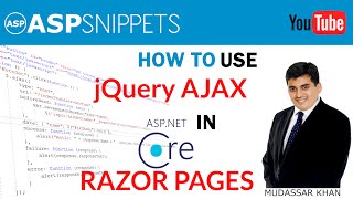 Using jQuery AJAX in ASP.Net Core Razor Pages