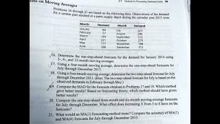[Math] Problems 16 through 21 are based on the following data  Observations of the demand for parts