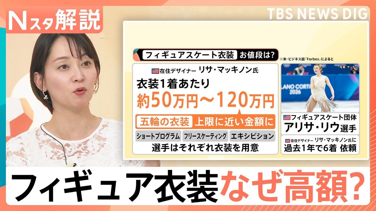 「120万円」フィギュアスケートの衣装 なぜ高額？ 金メダルを支えるお値段を調査【Nスタ解説】｜TBS NEWS DIG