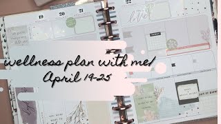 Wellness plan with me/classic happy planner