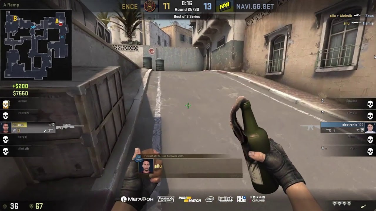 ENCE ALLU 1v5 CLUTCH vs Natus Vincere Dust 2 @ ESL COLOGNE 2018