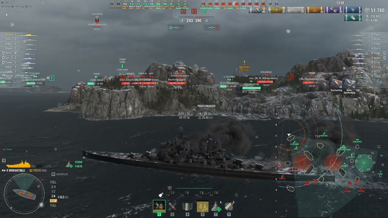 Wows Random Battles (Irresistible) [The New Commonwealth Captain]