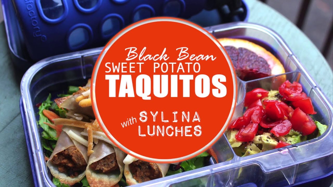 School Lunch Ideas Sweet Potato & Black Bean Taquitos YouTube