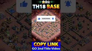 Unbeaten TH18 WAR + CWL Base Layout 🔥Clash of Clans #clashofclans