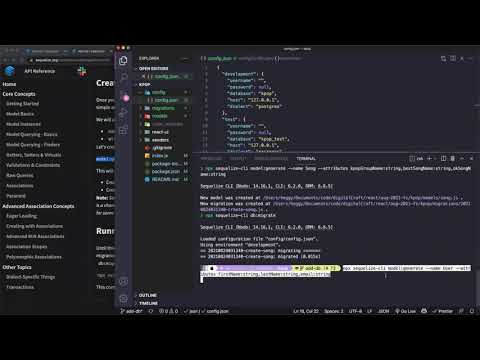 Migrate sequelize cli in Postgres, How do they talk to each other? Part 3