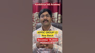 APPSC GROUP 1,2 New Batch December 14,2023 l Tel & Eng l Offline & Online #appsc #group1 #group2
