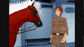 [MMDxAPH] Horse on a Spaceship?