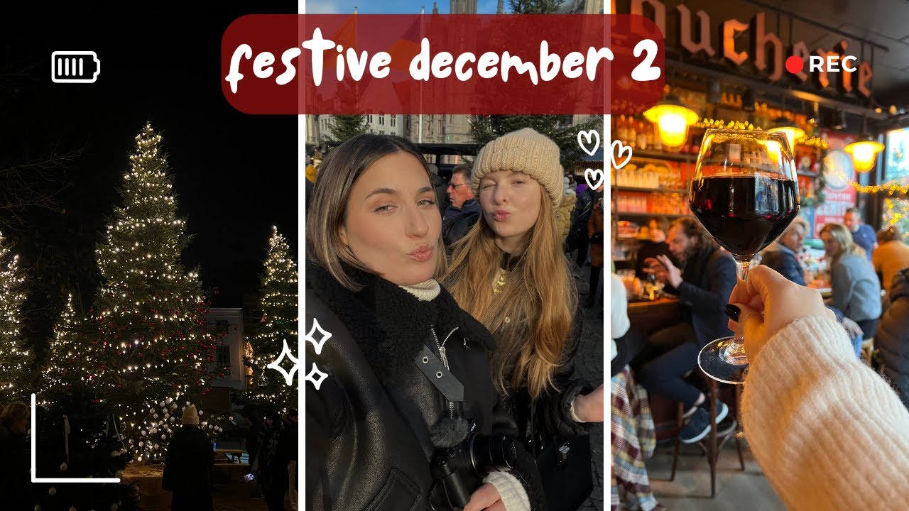 JU PREZANTOJ ME SHOQEN BELGE🇧🇪| MAGJIA FSHATIT te Krishtlindjeve NE BRUGGE🎄| Festive December 2