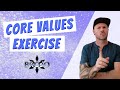 Core values exercise the integrity formula