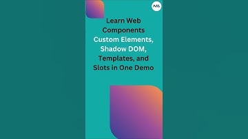 🧩 Master Web Components in 60 Seconds! ⏱️ (HTML + CSS + JS + Shadow DOM) #shorts