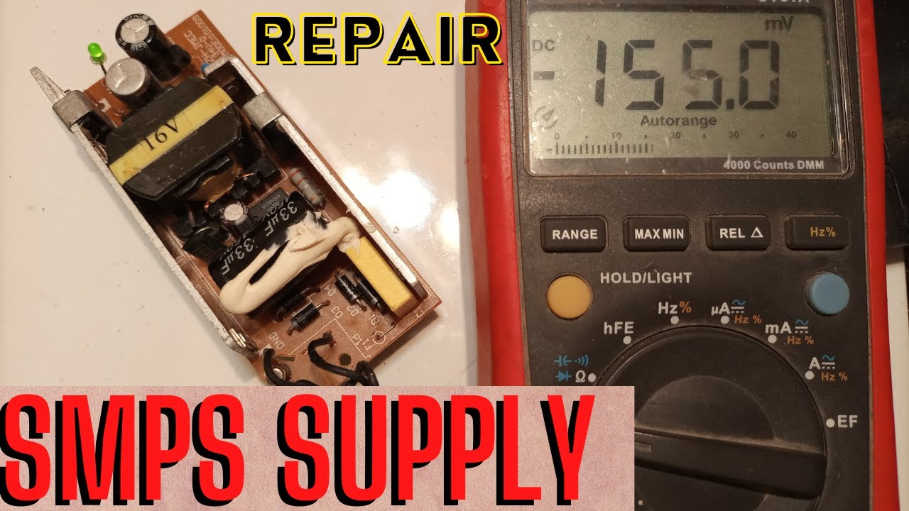 SMPS supply repair. Laptop charger maintenance. Dead power supply to
