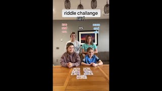 Family Riddle Challenge 🤪🩷 #riddle #shorts