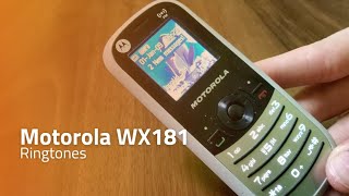 Motorola WX181 - Ringtones