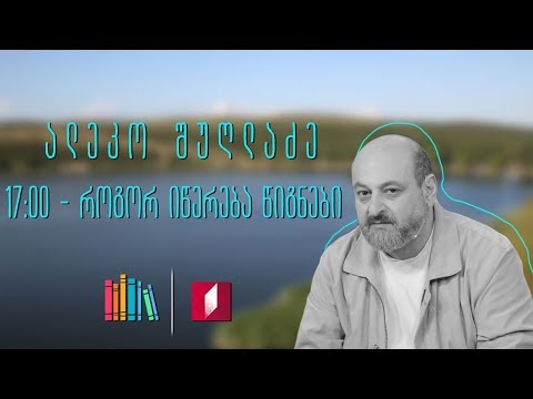 წიგნების კითხვის ფესტივალი - ალეკო შუღლაძის მასტერკლასი - „როგორ იწერება წიგნები“