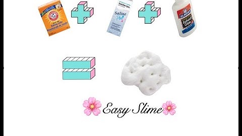 🌸How to make Slime with Contact Solution and Baking Soda!🌸