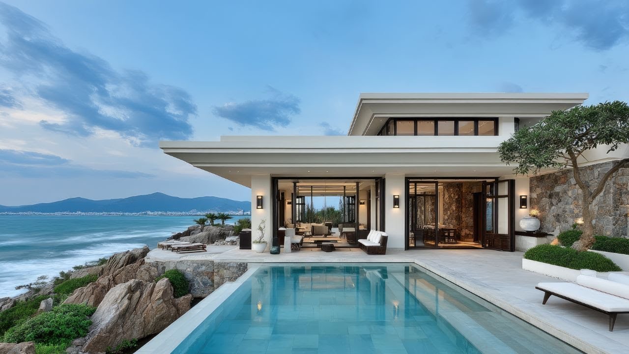 Modern Luxury Minimalist Cliffside Mansion | Where Architecture Meets Infinity Views