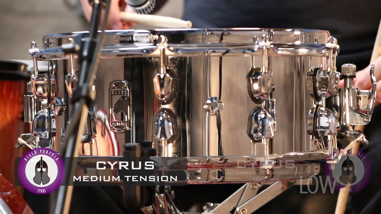 【トムトムページ】 MAPEX BPDLMH4460LPW [Black Panther Design Lab Artist Snare