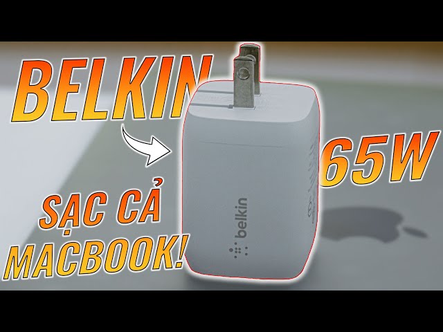 Cốc sạc Belkin: Có công suất 65W và công nghệ GaN  | Minh Tuấn Mobile