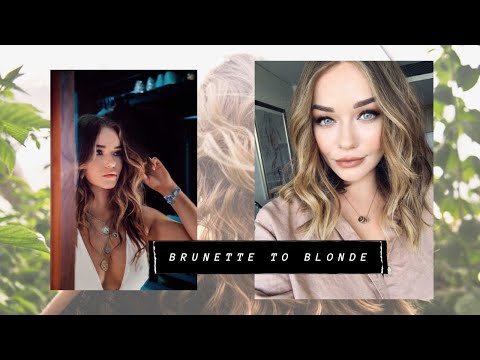 brunette to blonde transformation// Come Along With Me