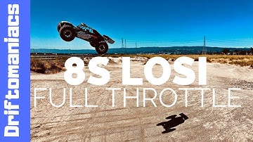 LOSI Desert Buggy XL-E on 8S At Full Throttle