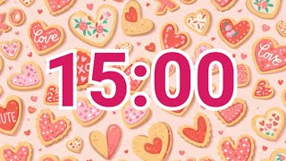 15-Minute Valentine Cookies Timer | Sweet Hearts & Cozy Focus Wealth