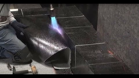 How to weld a cap sheet membrane on the parapets?