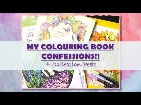 My Colouring Book Confessions Collection Peek Tag ADULT COLOURING 